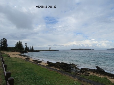 Lone Pine, Emily Bay - photo from Kingston, Norfolk Island