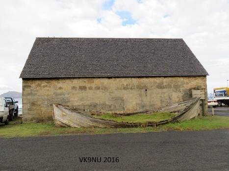 Early building and discarded lighter, Kingston, Norfolk Island