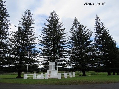 Anzac Cenotaph at Kingston, Norfolk Island